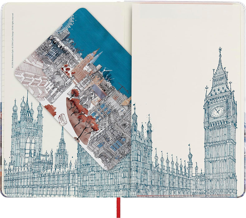Moleskine I Am London Cuaderno Grande de Rayas Edición Limitada de Tapa Dura