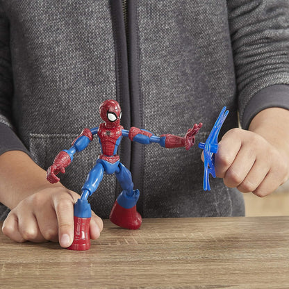 Spider-Man Marvel Bend and Flex Action Figure, 6-inch Flexible Toy, Includes Web Accessory, Ages 4 and Up