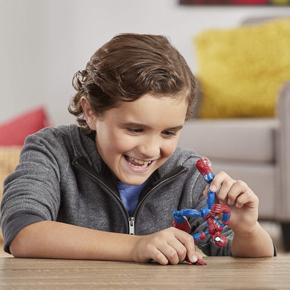 Spider-Man Marvel Bend and Flex Action Figure, 6-inch Flexible Toy, Includes Web Accessory, Ages 4 and Up