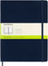 Moleskine Classic Plain Paper Notebook, Hard Cover and Elastic Closure Journal, Color Sapphire Blue, Size Extra Large 19 x 25 cm, 192 Pages