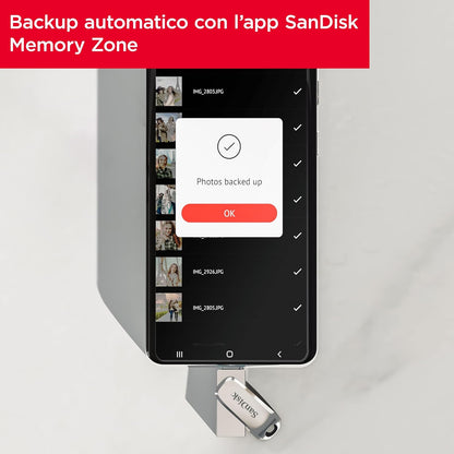 SanDisk 32GB Ultra Dual Drive Luxe, USB Type-C Flash Drive all-metal, up to 150MB/s with reversible USB Type-C and USB Type-A connectors, for smartphones, tablets, Macs and computers