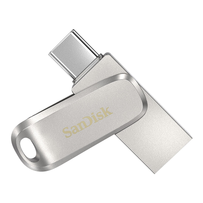 SanDisk 32GB Ultra Dual Drive Luxe, USB Type-C Flash Drive all-metal, up to 150MB/s with reversible USB Type-C and USB Type-A connectors, for smartphones, tablets, Macs and computers