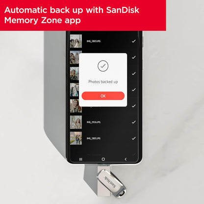 SanDisk 32GB Ultra Dual Drive Luxe, USB Type-C Flash Drive all-metal, up to 150MB/s with reversible USB Type-C and USB Type-A connectors, for smartphones, tablets, Macs and computers