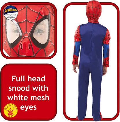 Rubie's Official Marvel Spider-Man Deluxe Childs Costume, Kids Superhero Fancy Dress 9-10 Years single