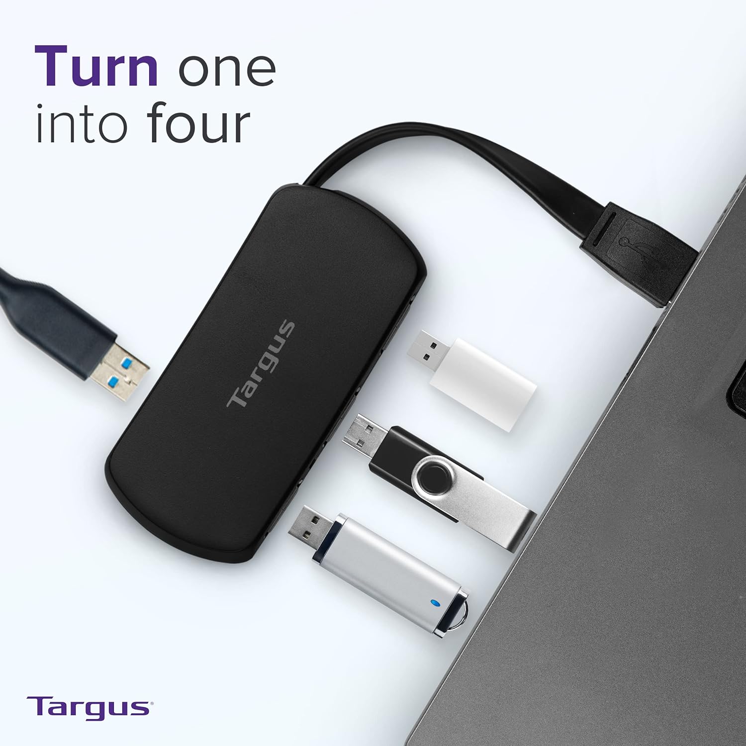 Targus 4-Port USB Desktop Hub, Black (ACH114EU
