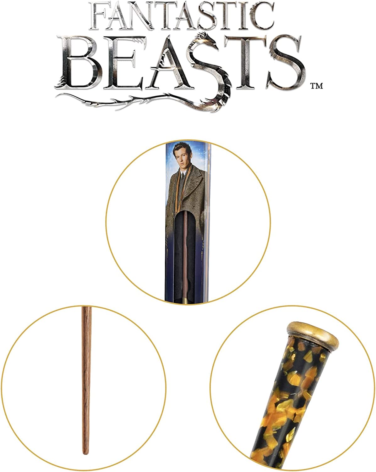 The Noble Collection Die edle Sammlung Theseus Scamander Wand (Fensterbox