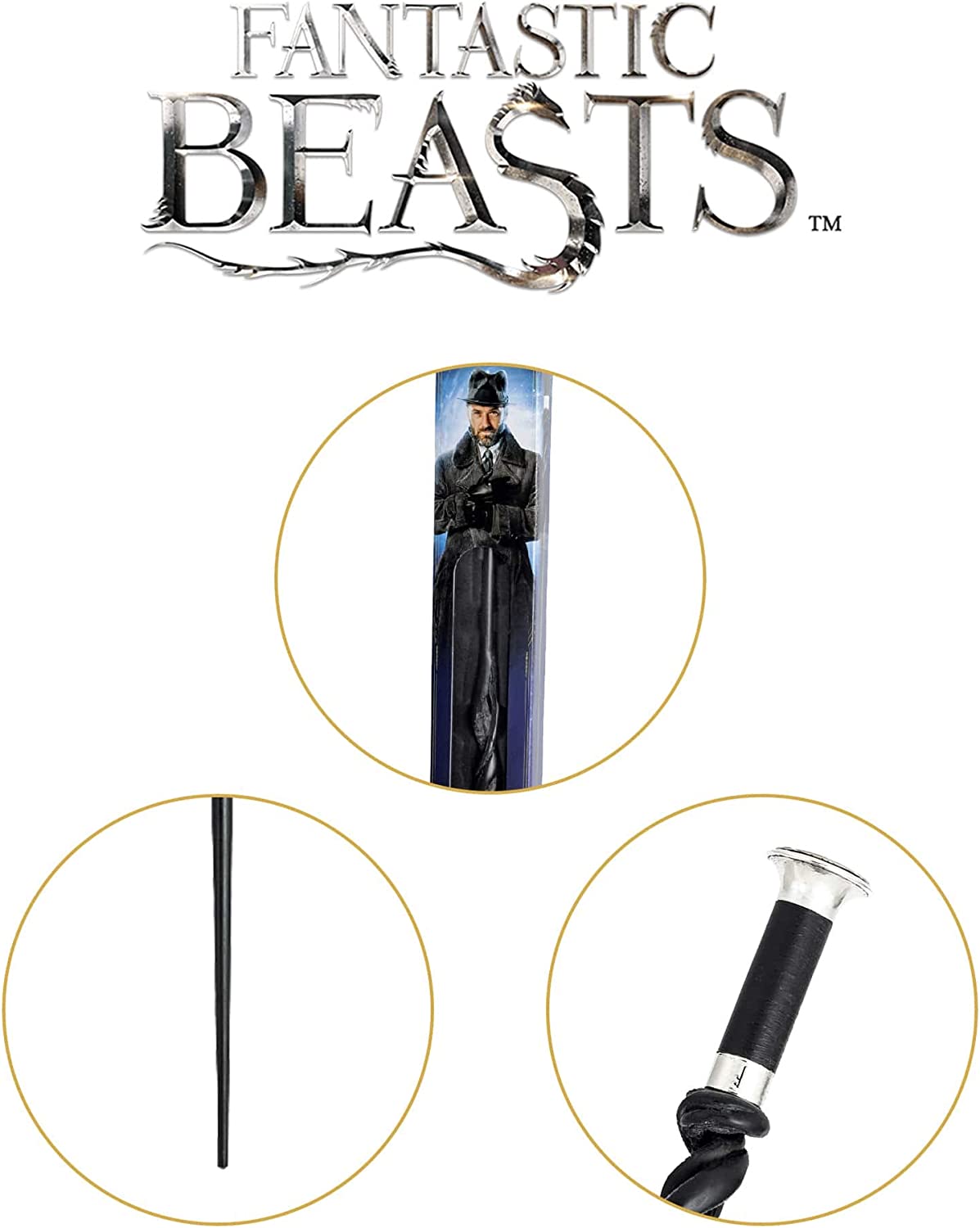 The Noble Collection Die edle Sammlung Albus Dumbledore Wand (Fensterbox