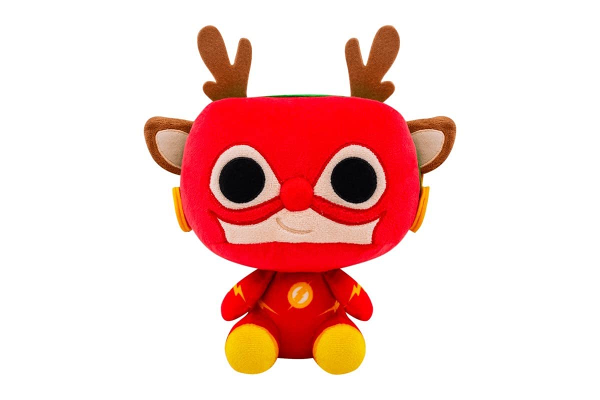 Funko- Pop Plush: DC Holiday-Rudolph Flash Comics Figura Coleccionable, Multicolor (51064
