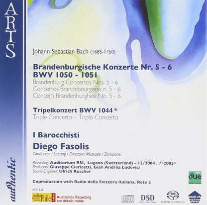 Brandenburg Concertos 5 - 6 (Fasolis)