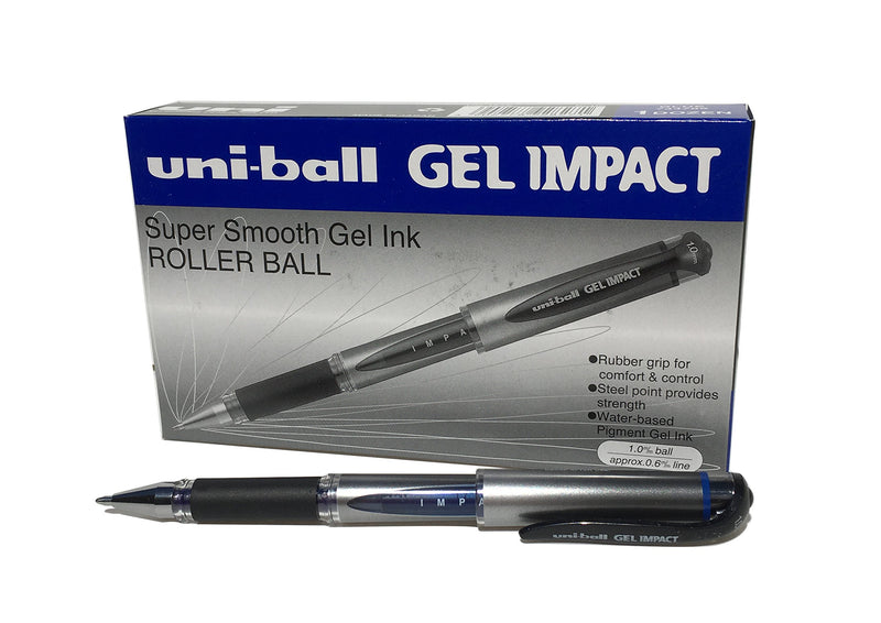 Uni-ball UM153S Impact Gel Rollerball 1.0mm Tip 0.6mm Line Blue Ref UM153BLU