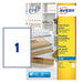 Avery Self Adhesive Clear Parcel Address Labels, Inkjet Printers, 1 Label per A4 Sheet, 25 Labels, QuickDRY (J8567