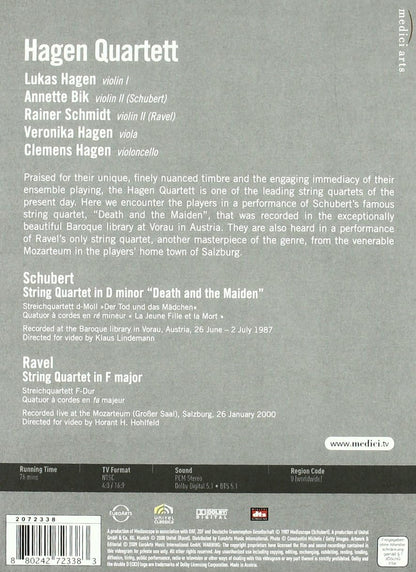 Hagen Quartett - Schubert und Ravel (NTSC