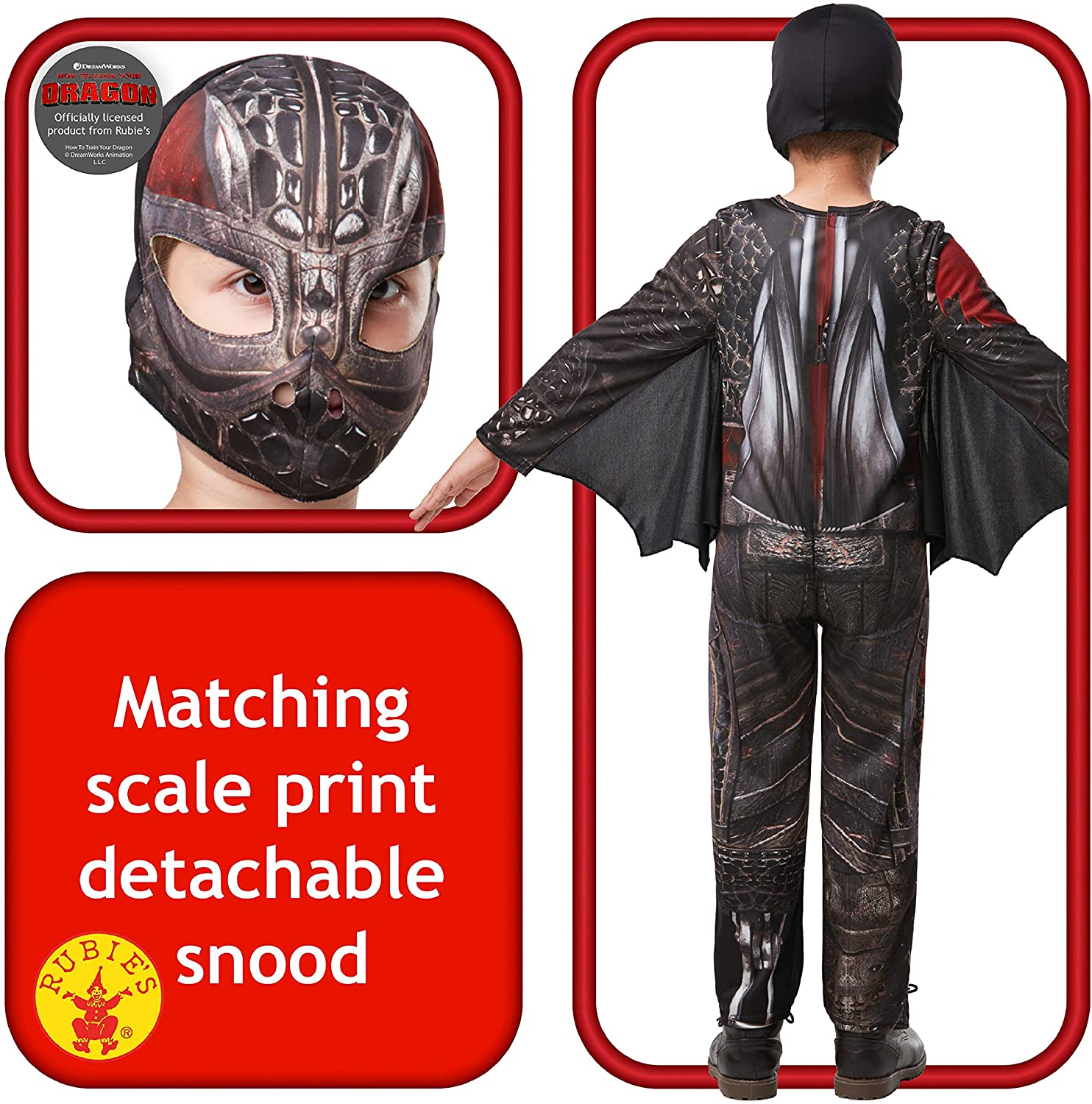 Rubie's Official How to Train Your Dragon Hiccup Battlefield Childs Costume Deluxe