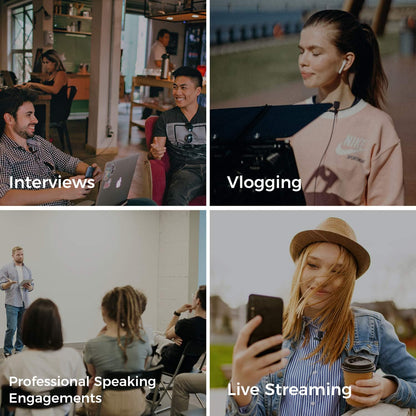 Mirfak Lavalier Microphone, Ideal Solution for Interview, Vlog, Live Stream, and Teaching, MC1