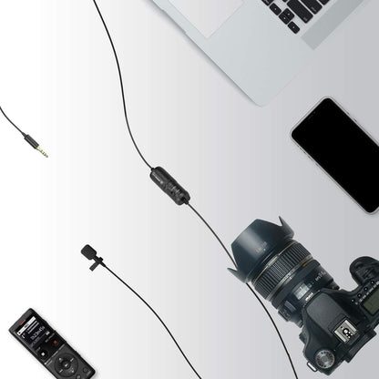 Mirfak Lavalier Microphone, Ideal Solution for Interview, Vlog, Live Stream, and Teaching, MC1