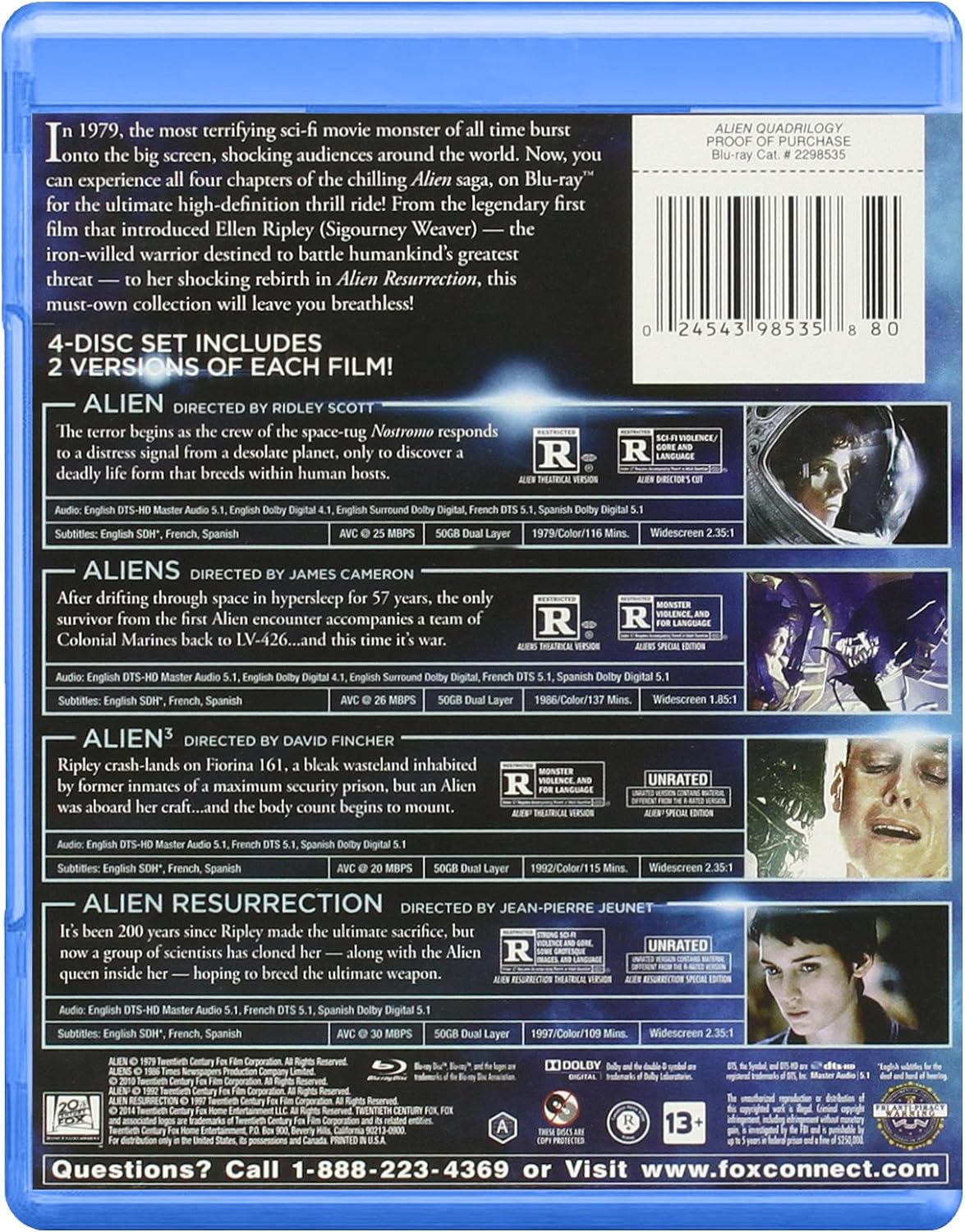 Alien: Quadrilogy