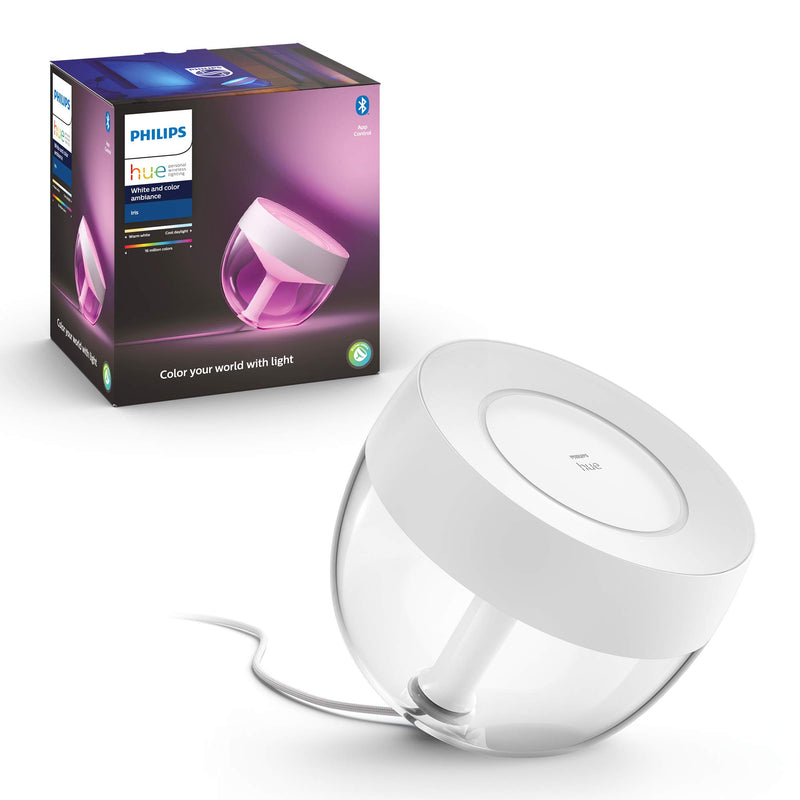Philips Hue Iris White and Colour Ambiance Table Lamp Smart Lighting.  with Bluetooth. Works with Alexa, Google Assistant and Apple HomeKit, 1 Count (Pack of 1