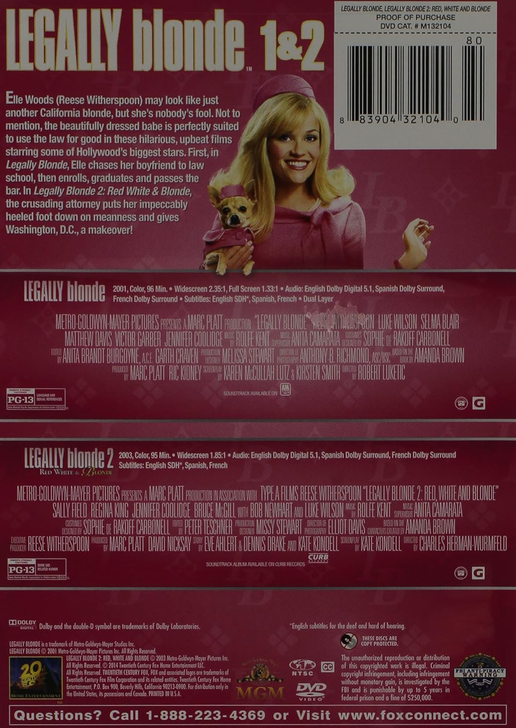 Legally Blonde 1&2 DBFE