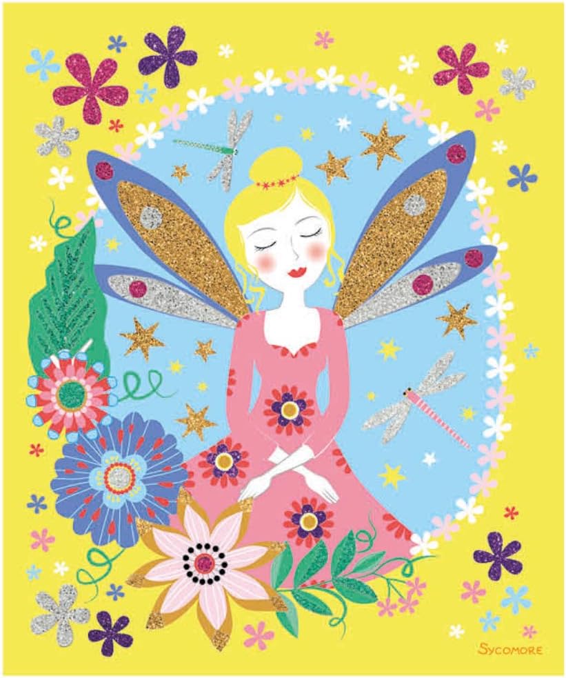 Sycomore-CREA012 Artissimo-10 grafici a Fiocchi-Fate-Ricreazione Creativa Bambino-da 4 anni-CREA012-Sycomore, Colore Plusieurs Couleurs, Taglia Unica, CREA012