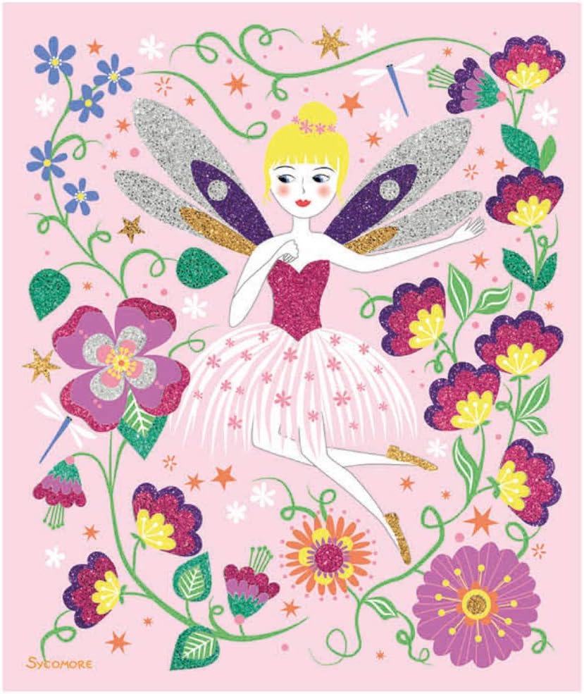 Sycomore-CREA012 Artissimo-10 grafici a Fiocchi-Fate-Ricreazione Creativa Bambino-da 4 anni-CREA012-Sycomore, Colore Plusieurs Couleurs, Taglia Unica, CREA012