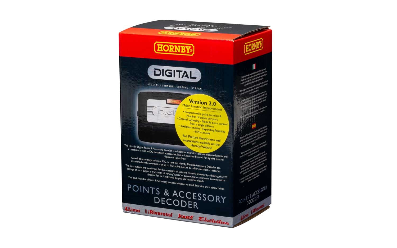 Hornby- Accessory Decoder Accesorios - Potencia y Control, Color Negro (R8247