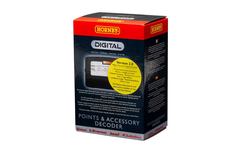 Hornby- Accessory Decoder Accesorios - Potencia y Control, Color Negro (R8247