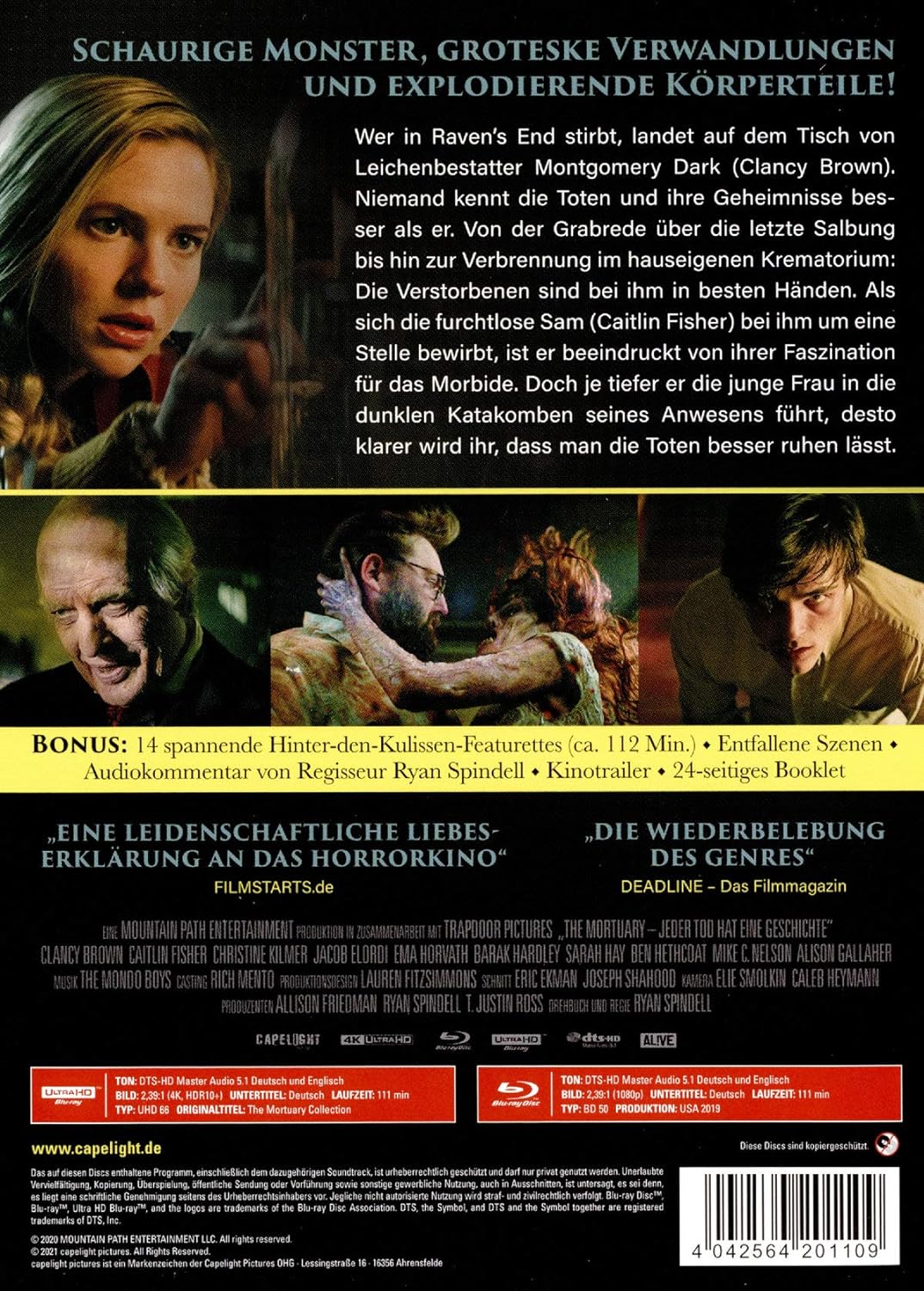 The Mortuary - Jeder Tod hat eine Geschichte Limited Collector’s Edition im Mediabook (4K Ultra HD/UHD