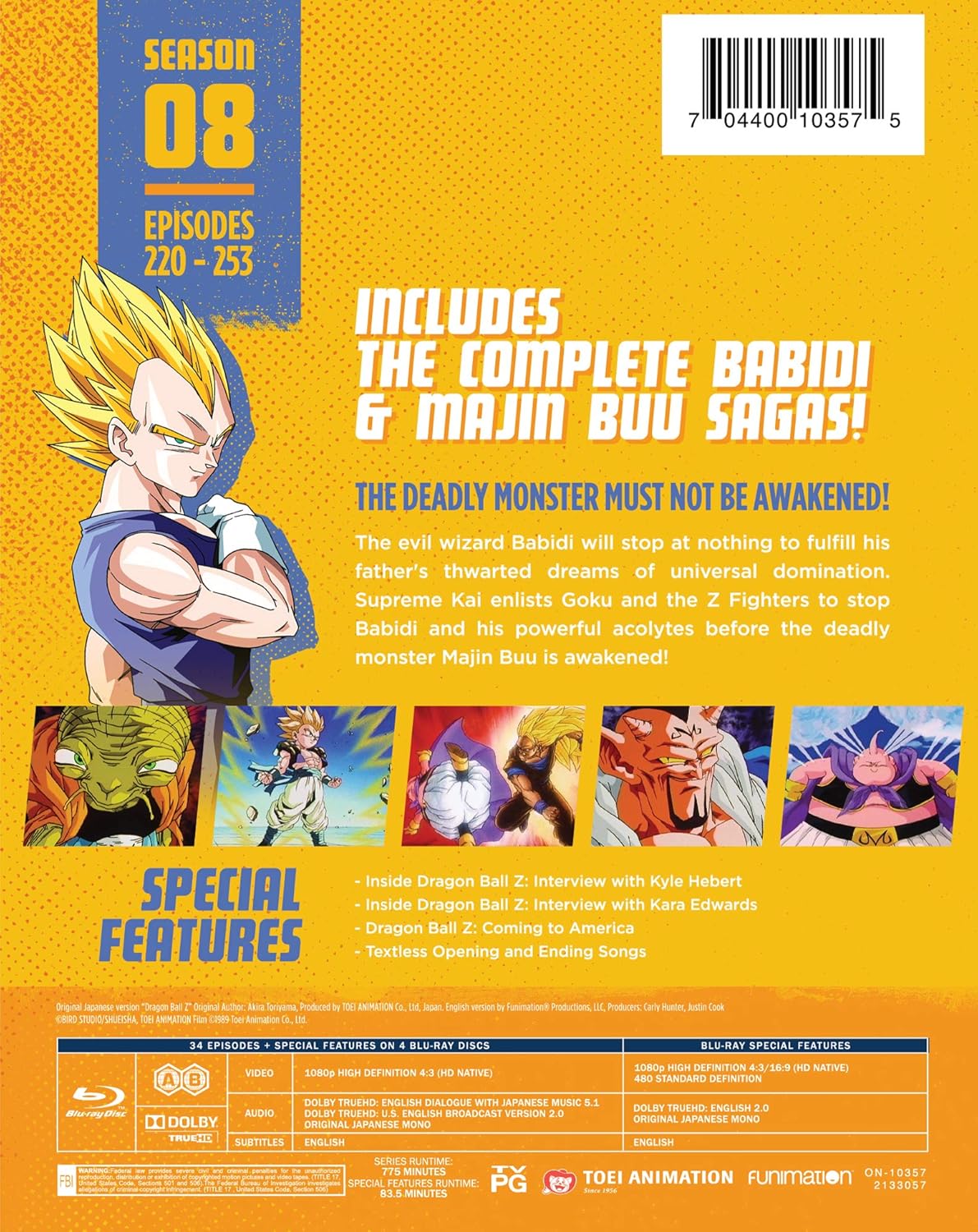 Dragon Ball Z: Season 8 Limited Edition Steelbook - Blu-ray