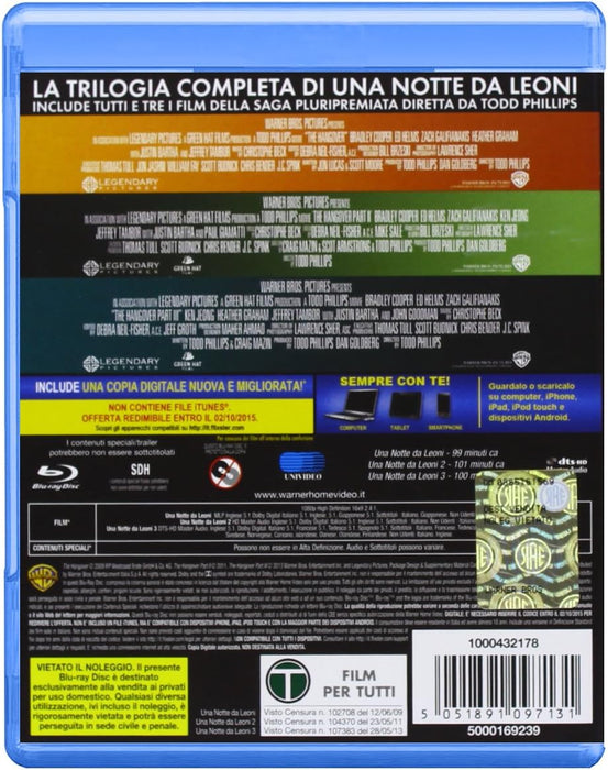 Una Notte Da Leoni Trilogia (Box 3 Br