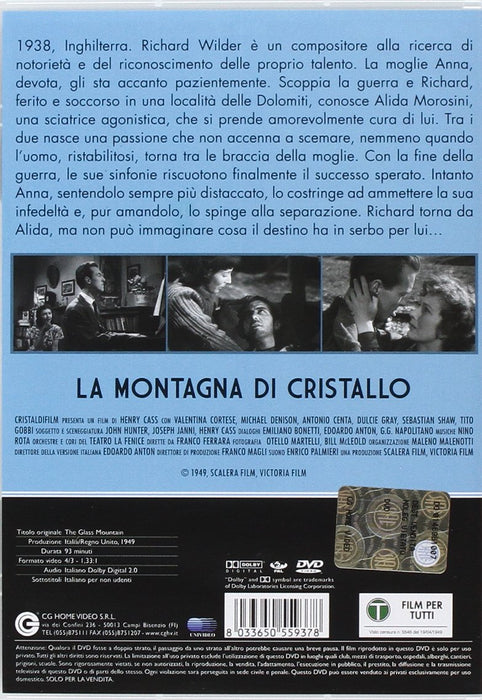 la montagna di cristallo dvd Italian Import