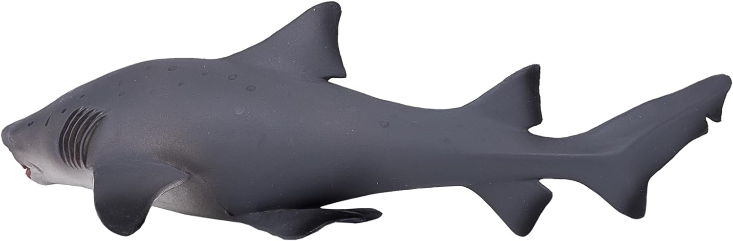 MOJO- Animal Planet Tiburón Toro, Grande, Color Gris (387355