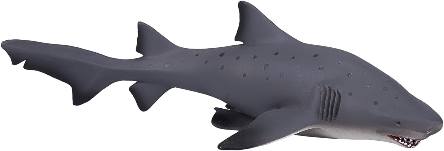 MOJO- Animal Planet Tiburón Toro, Grande, Color Gris (387355
