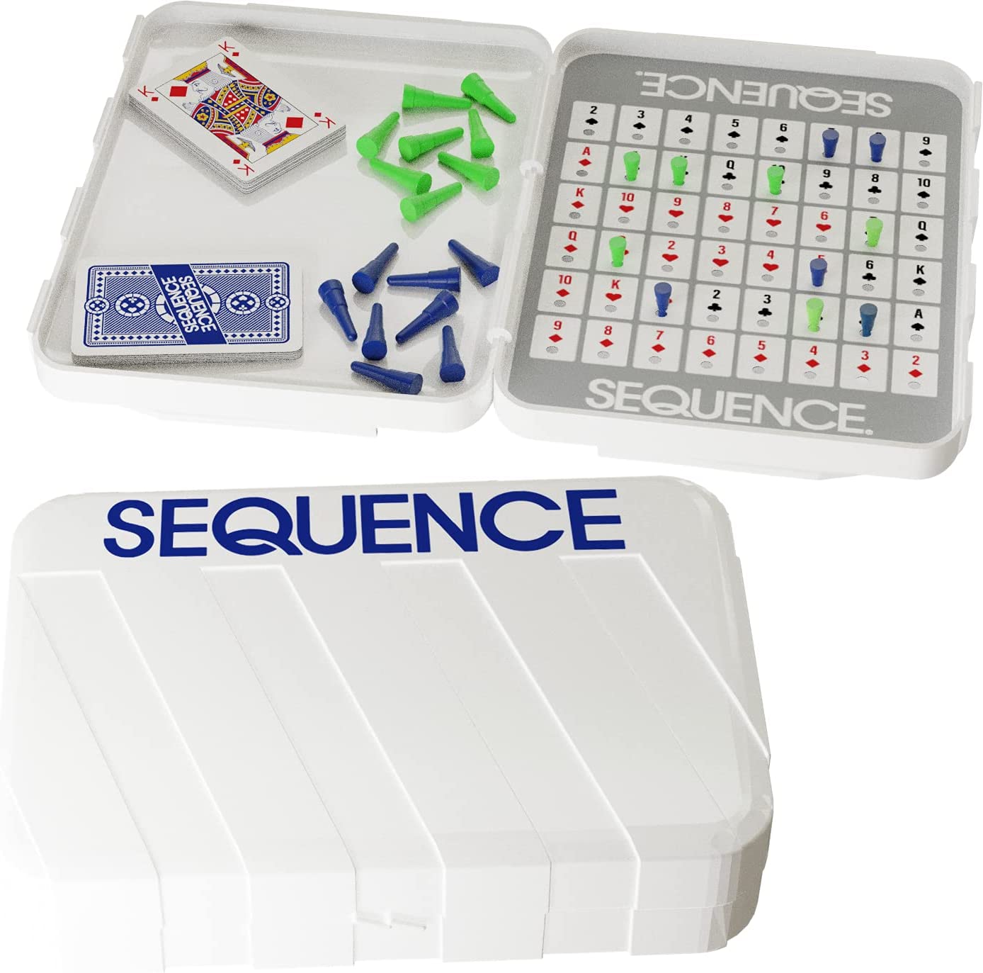 Goliath Games Travel Sequence | Five-in-a-row Fun for Everyone! | Family Strategy Game | For 2 or More Players, Ages 7+, White