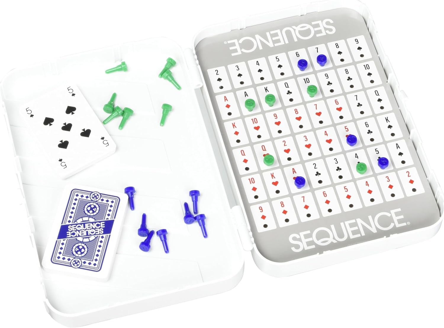 Goliath Games Travel Sequence | Five-in-a-row Fun for Everyone! | Family Strategy Game | For 2 or More Players, Ages 7+, White
