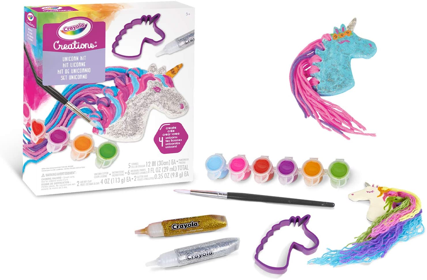CRAYOLA 04-1153 Creations Unicorn Set-Creative Activity and Gift for Girls Age 8+, No Color