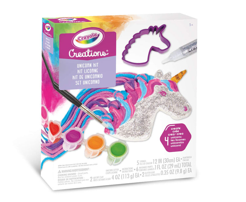 CRAYOLA 04-1153 Creations Unicorn Set-Creative Activity and Gift for Girls Age 8+, No Color