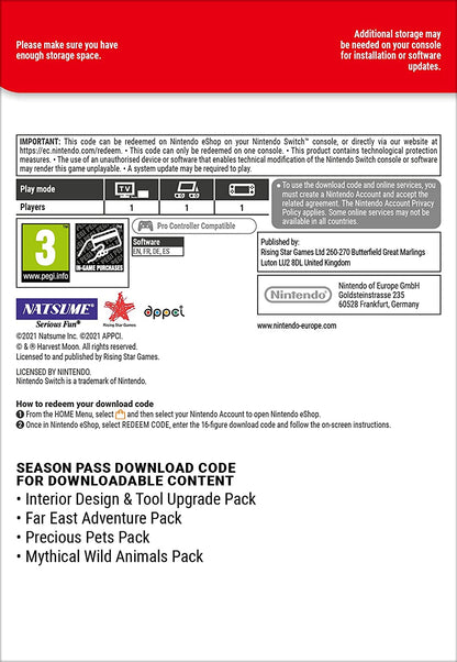 Harvest Moon One World Season Pass | Nintendo Switch - Download Code Nintendo Switch - Download Code Season Pass