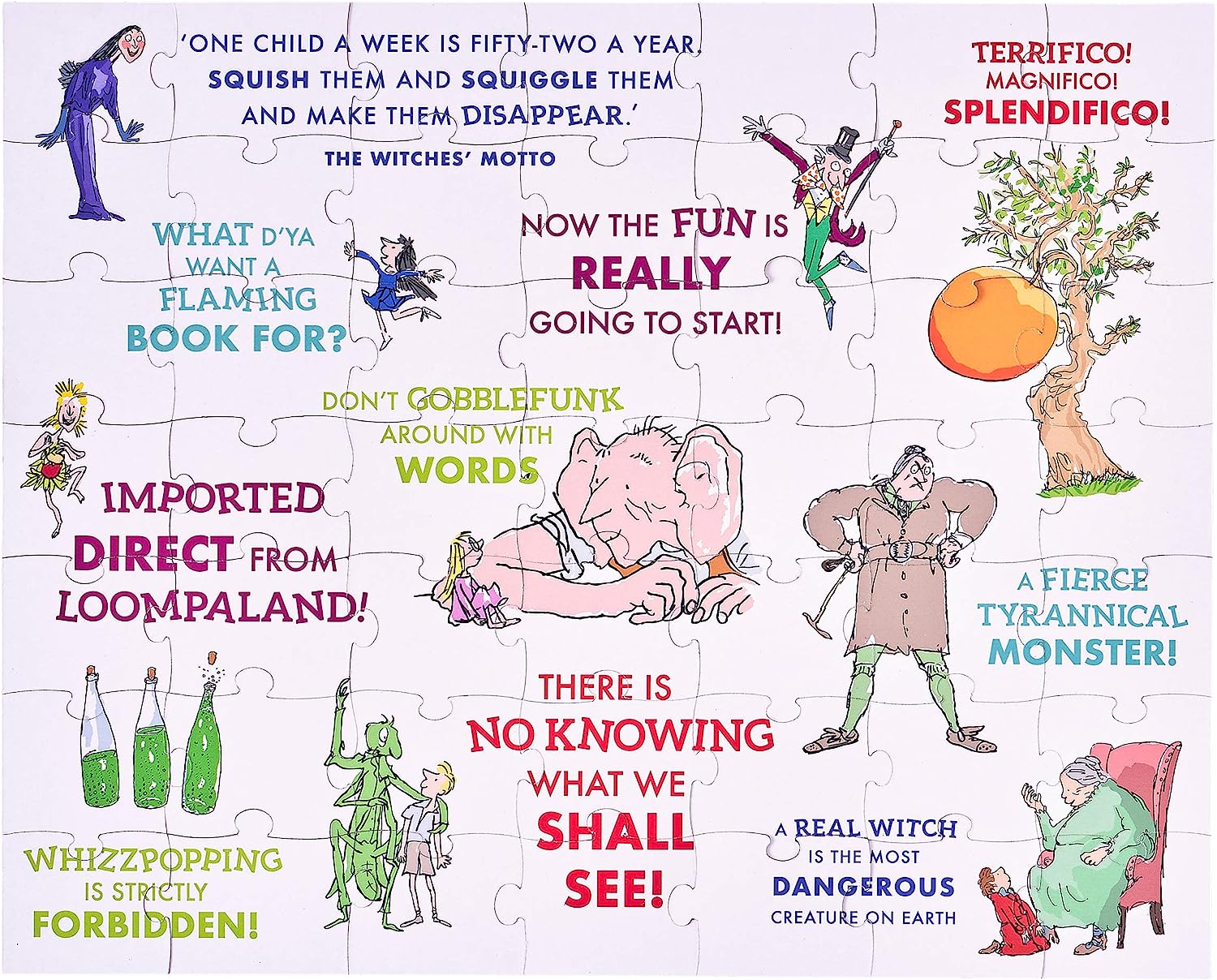 Petit Collage PRD011 Roald Dahl Puzzle, Multi