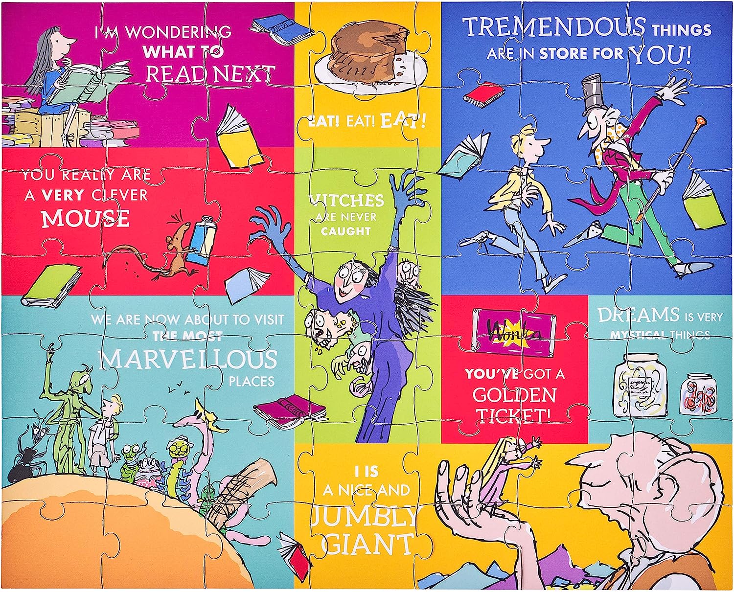 Petit Collage PRD011 Roald Dahl Puzzle, Multi