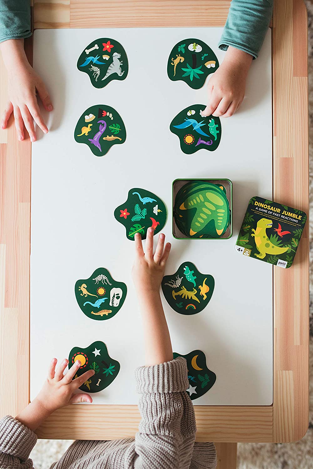 Petit Collage PTC520, Jumble Card Game Dinosaur