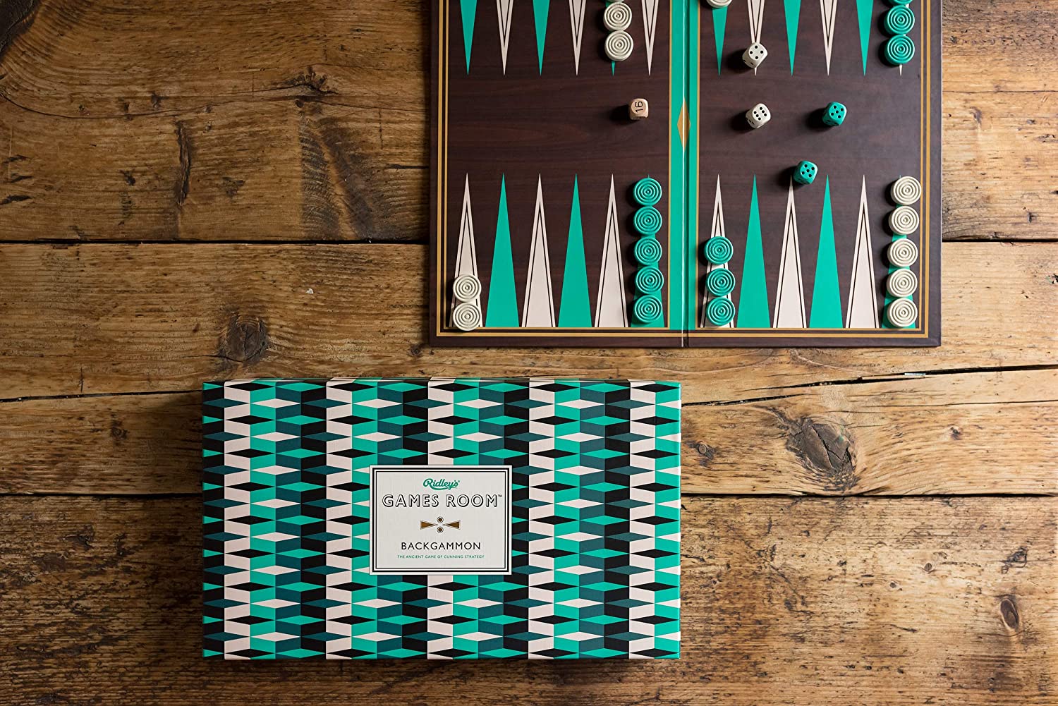 Ridley's- Backgammon, Multicolor, Talla única (Wild and Wolf AGAM084