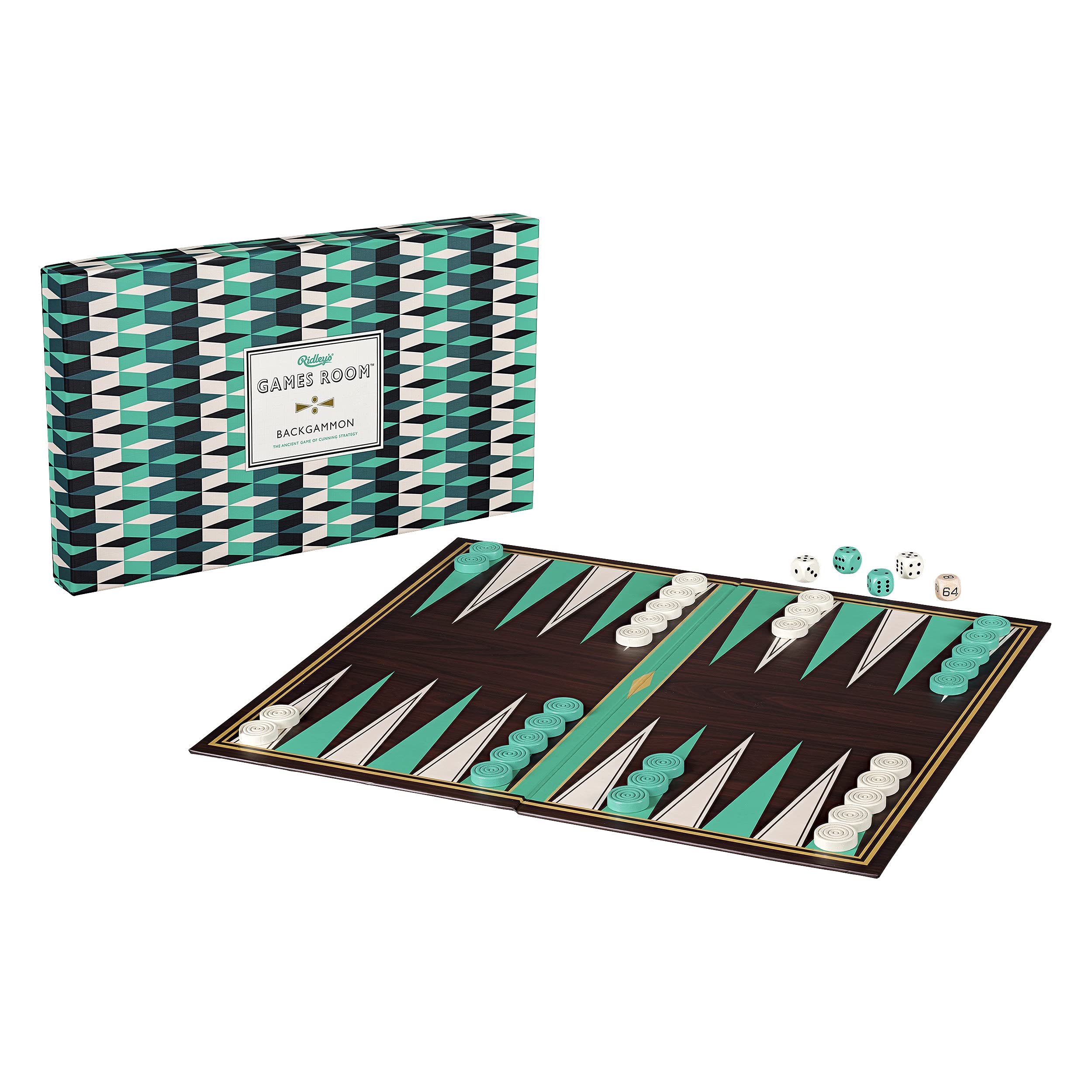 Ridley's- Backgammon, Multicolor, Talla única (Wild and Wolf AGAM084