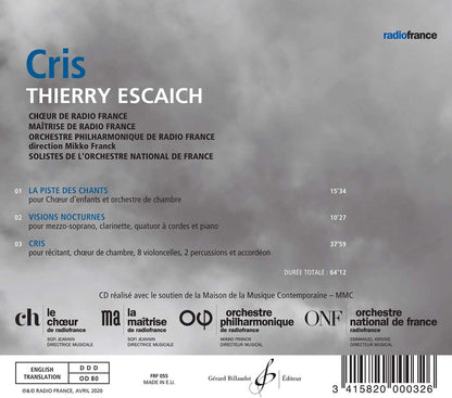 Thierry Escaich: Cris