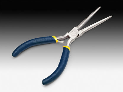 Revell- Mini Spitzzange zahlreiche Anwendungen in Haushalt, Schule, Beruf Hobby, für Feine Greif, Biege-und Justierarbeiten alicates Puntiagudos, Color Mango Azul, Länge ca. 15 cm (39079