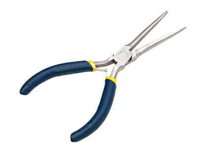 Revell- Mini Spitzzange zahlreiche Anwendungen in Haushalt, Schule, Beruf Hobby, für Feine Greif, Biege-und Justierarbeiten alicates Puntiagudos, Color Mango Azul, Länge ca. 15 cm (39079
