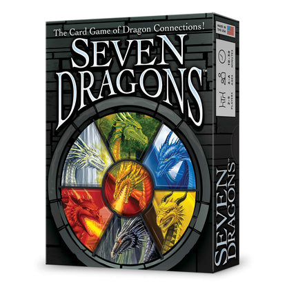 LOONEY LABS Seven Dragons Card Game - Fun Card Games Board Games for Kids and Adults Adult Card Games Kid Games Family Games for Game Night Dragon Game 2-5 Player Games Age 6 to Adult 72 Playing Cards