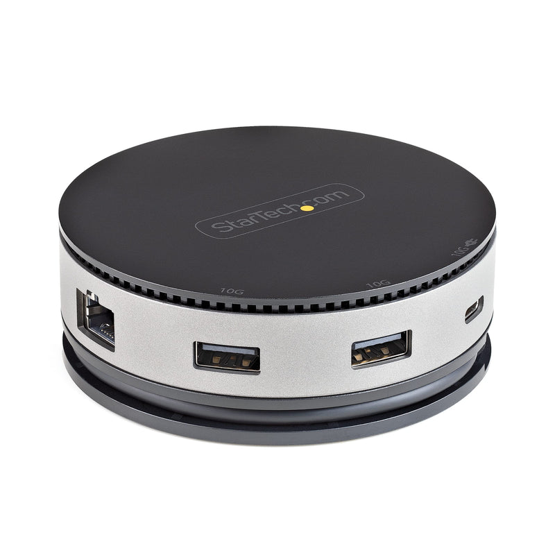 StarTech.com USB C Multiport Adapter - USB 3.1 Gen 2 10Gbps Type-C Mini Dock with 4K 60Hz HDMI/DisplayPort or 1080p VGA - 75W PD Passthrough, 3-Port USB Hub, GbE - Mobile Docking Station (DKT31CHDVCM)