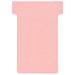 Nobo T-Cards Tab Top 15mm W60x Bottom W48.5x Full H85mm Size 2 Light Pink Ref 32938905