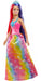 Barbie-Prinzessin Dreamtopia-Puppe mit rosa, lila und blondem Haar, Prinzessinnenrock, blauer Krone und Glitzertop, Bürste und Stylingzubehör, inkl. Barbie-Puppe, Geschenk für Kinder ab 3 Jahren.