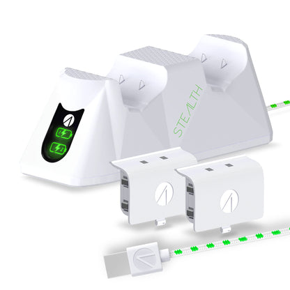 Stealth Sx-C100 X Twin Charging Dock for Xbox Series X/S - White (Xbox Series X)